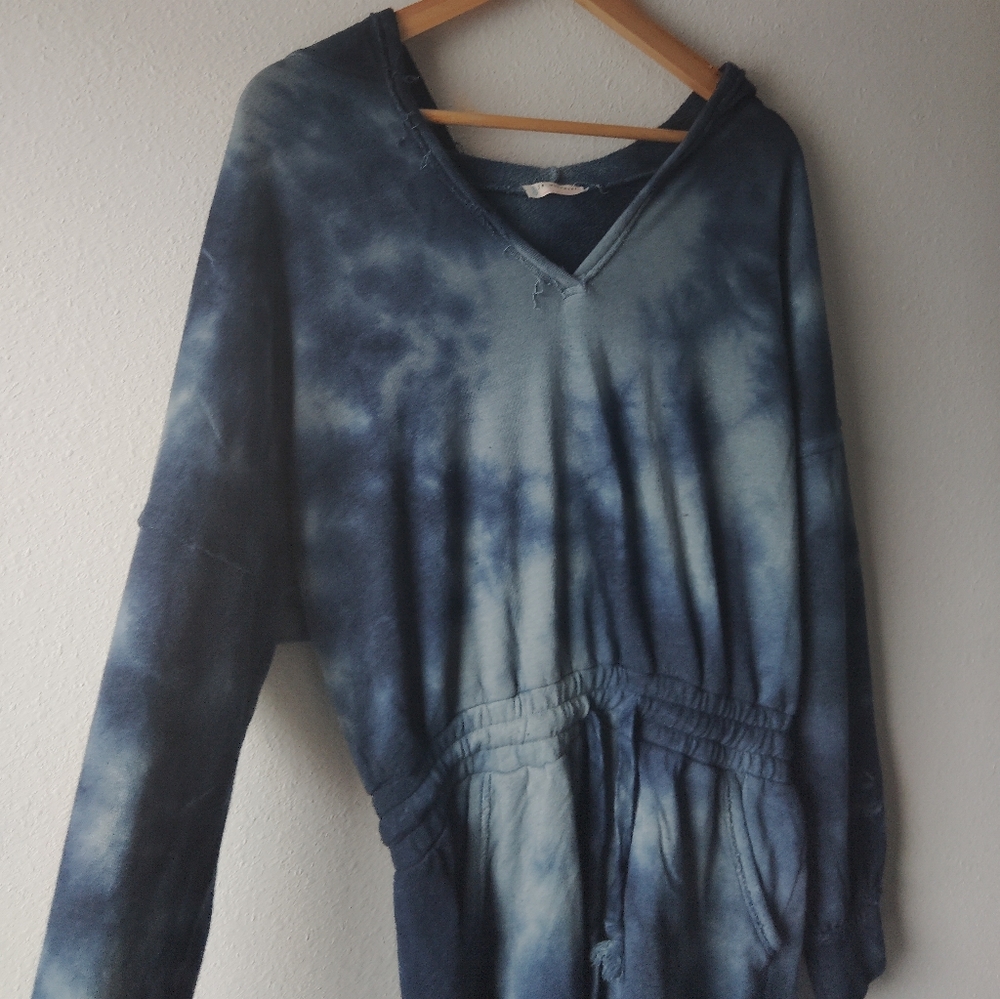 Free People Movement Blue Tye Dye Romper - Picture 4 of 6